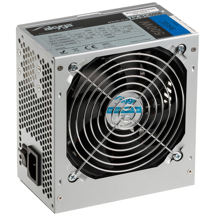 EAN 5901720133236 - Akyga AK-B1-500E unidad de fuente de alimentación 500 W 20+4 pin ATX ATX Gris imagen 1