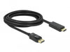 EAN 4043619824359 - DeLOCK 82435 adaptador de cable de vídeo 3 m HDMI Displayport Negro imagen 2