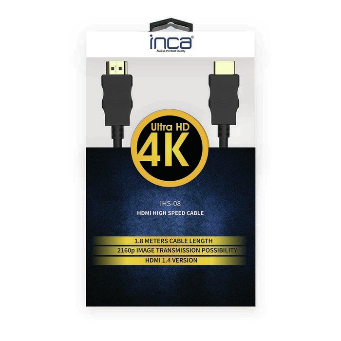 EAN 8697980461895 - Inca HDMI 1.4 4K 1.8 M cable HDMI 1,8 m HDMI tipo A (Estándar) Negro imagen 7