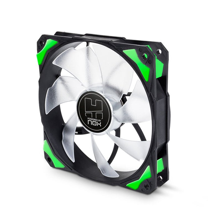 EAN 8436532164583 - NOX Hummer H-Fan LED Carcasa del ordenador Ventilador 12 cm Negro, Verde, Blanco imagen 2