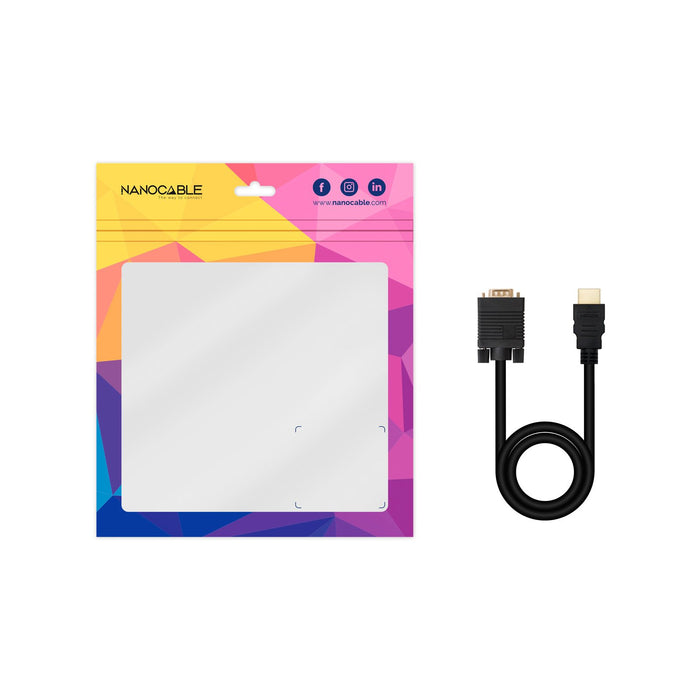 EAN 8433281013827 - Nanocable 10.15.4348 adaptador de cable de vídeo 1,8 m HDMI tipo A (Estándar) VGA (D-Sub) imagen 5
