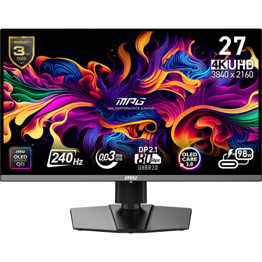 EAN 4711377275477 - MSI MPG 272URXDE QD-OLED pantalla para PC 67,3 cm (26.5") 3840 x 2160 Pixeles 4K Ultra HD Negro imagen 1