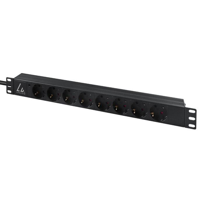 EAN 5715063052976 - Lanview LVR-3MIEC-LIC-SCH8 unidad de distribución de energía (PDU) 8 salidas AC 1U Negro imagen 2