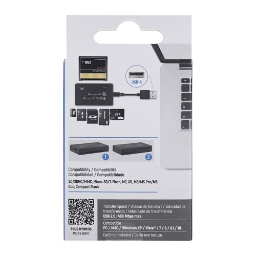 EAN 3303170115657 - T'nB READERSD3 lector de tarjeta USB 2.0 Interno Negro imagen 7