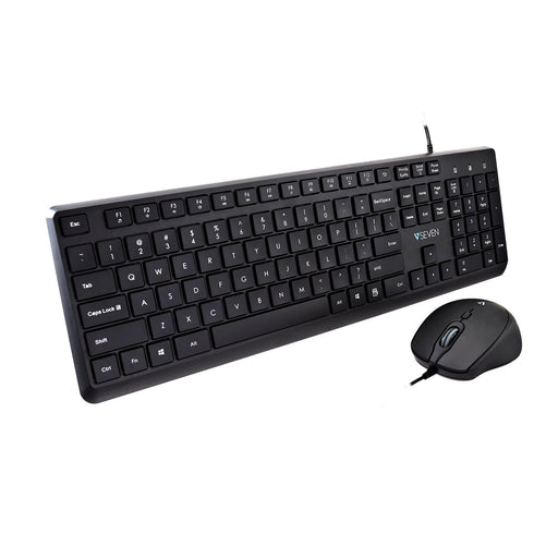 EAN 0662919117073 - V7 CKU350US teclado Ratón incluido Universal QWERTY Inglés de EE. UU. Negro imagen 1