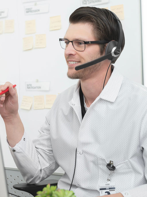 EAN 0021299194287 - Koss CS300 USB Auriculares Alámbrico Diadema Oficina/Centro de llamadas USB tipo A Negro imagen 2