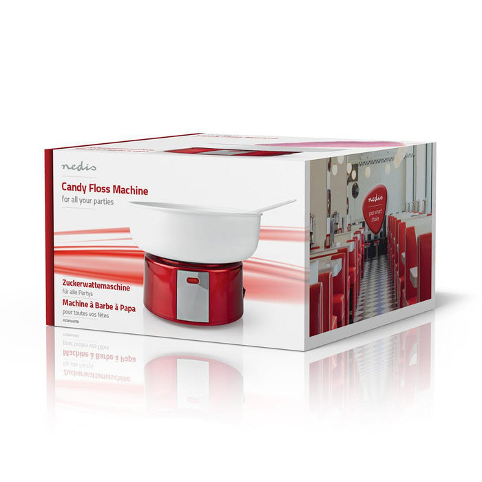 EAN 5412810322503 - Nedis FCCM100FRD algodonera de azúcar Rojo, Blanco 500 W imagen 10