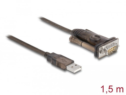 EAN 4043619626465 - DeLOCK 62646 cable de serie Negro USB tipo A DB-9 imagen 2