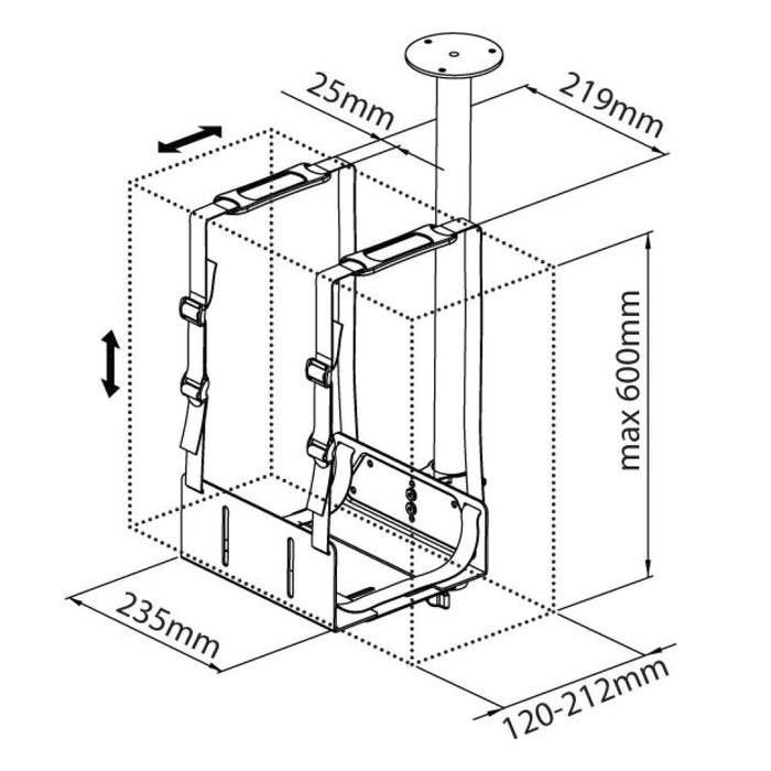 EAN 8051128102246 - Techly ICA-CS 63 soporte de CPU Soporte de CPU para instalación en escritorio Negro imagen 3