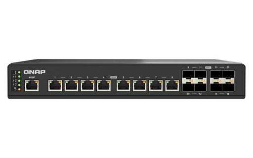 EAN 4711103085714 - QNAP QSW-IM3216-8S8T switch Gestionado 10G Ethernet (100/1000/10000) Negro imagen 1
