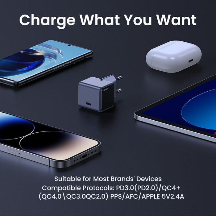 EAN 6941876230419 - Ugreen Nexode S 30W USB-C GaN Fast Charger EU gray Teléfono móvil, Batería portátil, Teléfono Gris Corrie imagen 8