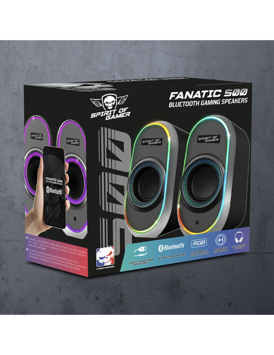 EAN 3700104434332 - Spirit of Gamer FANATIC 500 DARK Negro Inalámbrico y alámbrico 3 W imagen 5