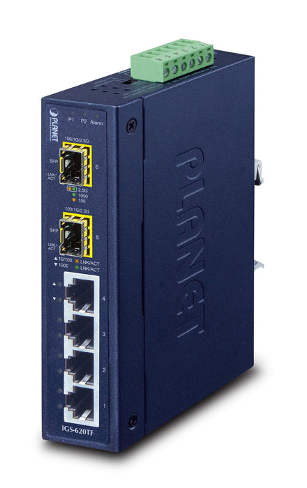 EAN 4711213689536 - PLANET IGS-620TF switch No administrado Gigabit Ethernet (10/100/1000) Azul imagen 1