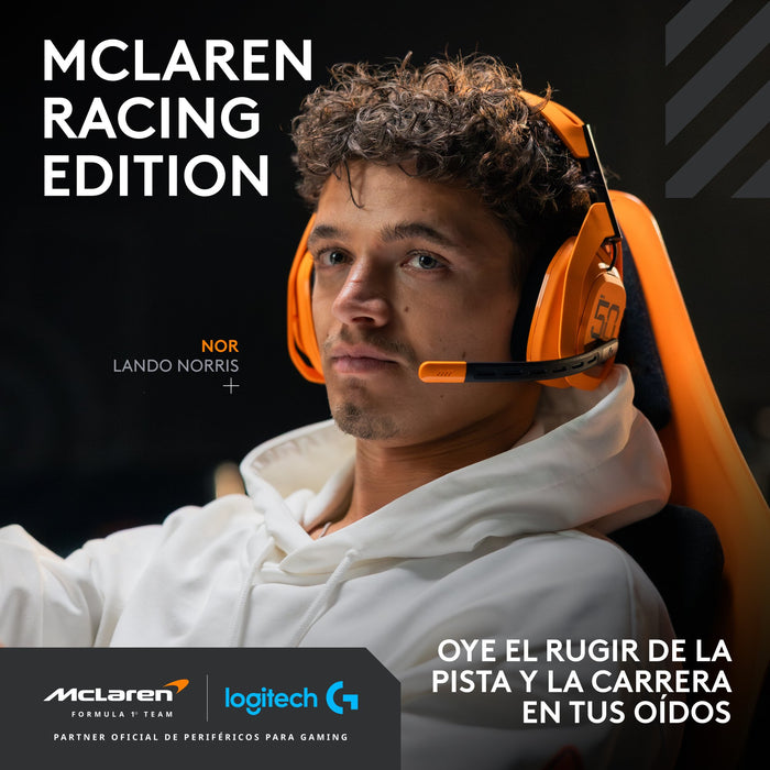 EAN 5099206132757 - Logitech G Astro A50 X LIGHTSPEED McLaren Edition Inalámbrico Diadema Juego Negro, Naranja imagen 2