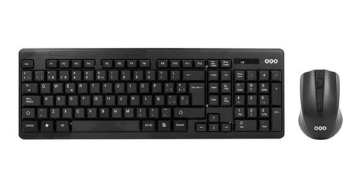 EAN 8437012429055 - OQO OQO-TR002-W teclado Ratón incluido Universal RF inalámbrico QWERTY Español Negro imagen 1