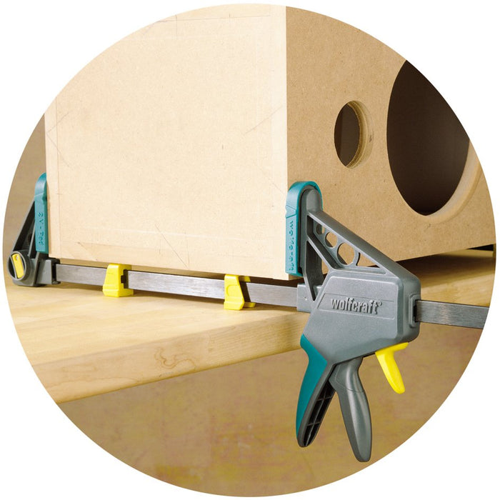 EAN 4006885303003 - wolfcraft GmbH 3030000 abrazadera Abrazadera de barra 15 cm Verde, Gris, Amarillo imagen 7