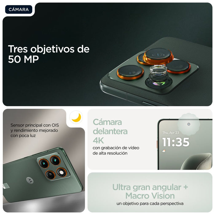 EAN 840493604534 - Motorola edge 70 17 cm (6.7") SIM doble Android 16.0 5G USB Tipo C 12 GB 512 GB 4800 mAh Verde imagen 16