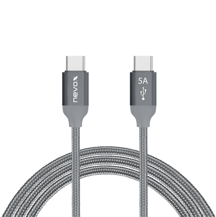 EAN 4250686406535 - nevox 1653 cable USB USB 2.0 1 m USB C Gris, Plata imagen 3