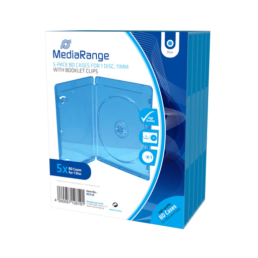 EAN 4260057126191 - MediaRange BOX38 funda para discos ópticos Estuche de plástico para Blu-ray 1 discos Azul imagen 1
