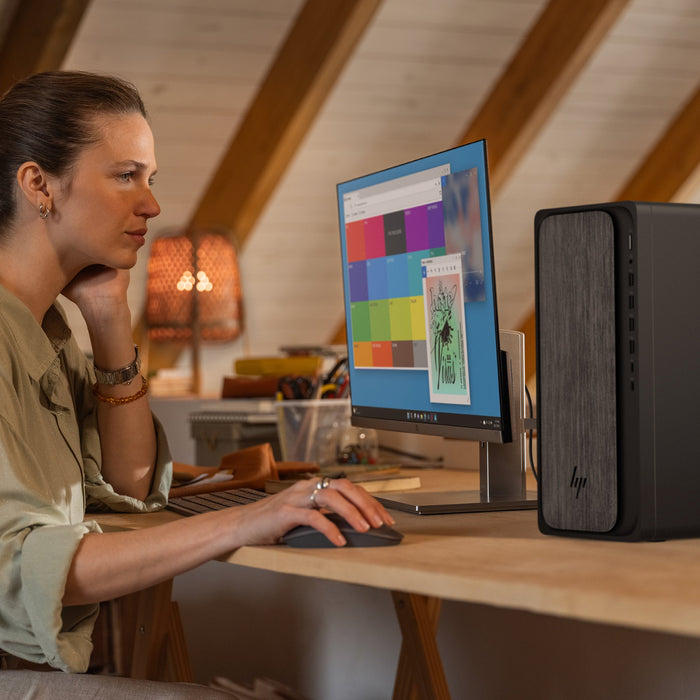 EAN 0199251181061 - HP OmniDesk Desktop M02-0014ns PC AMD Ryzen™ 5 8500F 16 GB DDR5-SDRAM 1 TB SSD FreeDOS Torre AI PC Negro, imagen 17