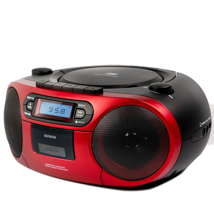 EAN 8435256897210 - Aiwa BBTC-550RD Reproductor de CD portátil Negro, Rojo imagen 3