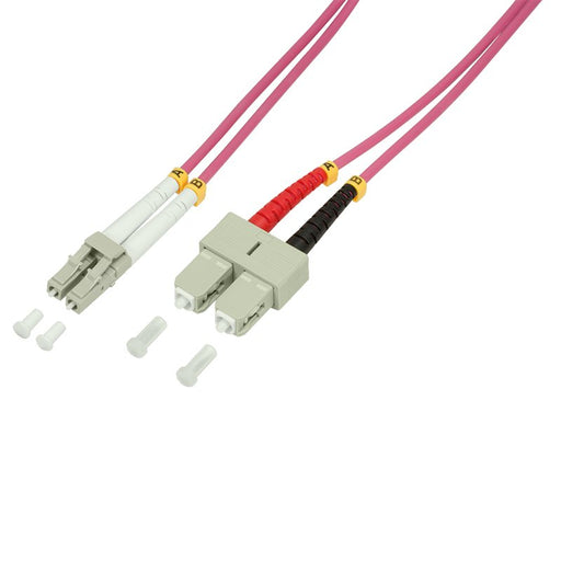 EAN 4052792017540 - LogiLink LC/SC, 20 m Cable de fibra óptica e InfiniBand Rosa imagen 1
