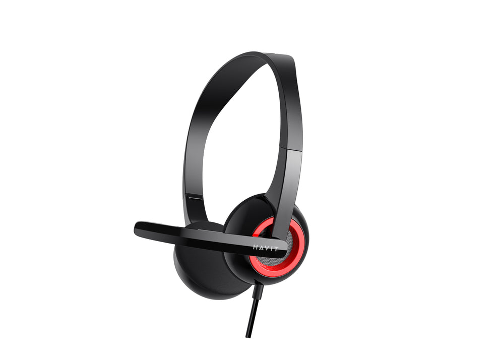 EAN 6939119033705 - Havit H202d (Black) Auriculares Alámbrico Diadema Llamadas/Música Negro, Rojo imagen 5