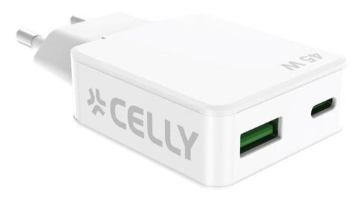 EAN 8021735220909 - Celly SLIMTC1C1A45WWH cargador de dispositivo móvil Portátil, Smartphone, Tableta Blanco Corriente altern imagen 1