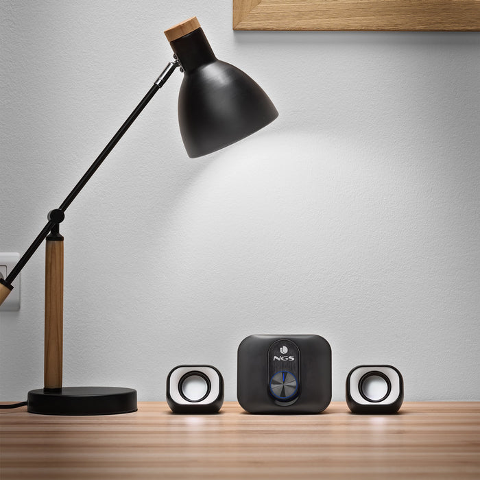 EAN 8435430620801 - NGS COMET 2.1 conjunto de altavoces 11 W Universal Negro, Blanco 2.1 canales De 2 vías 3 W imagen 7