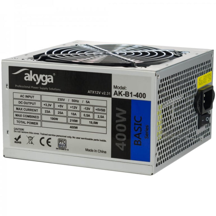 EAN 5901720130303 - Akyga AK-B1-400 unidad de fuente de alimentación 400 W 20+4 pin ATX ATX Verde imagen 1