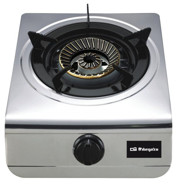 EAN 8436044533273 - Orbegozo FO 1700 hobs Negro, Acero inoxidable Encimera Encimera de gas 1 zona(s) imagen 1