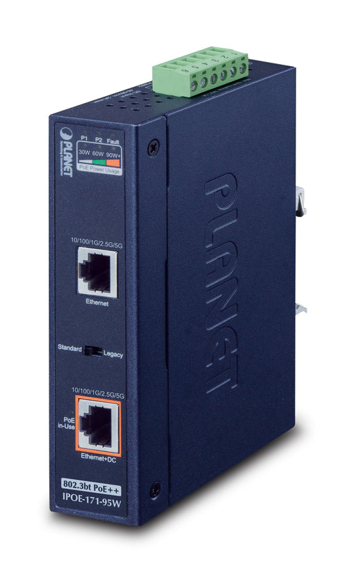 EAN 4711605283588 - PLANET IPOE-171-95W switch Gigabit Ethernet (10/100/1000) Energía sobre Ethernet (PoE) Azul imagen 1