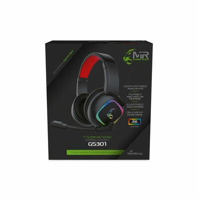 EAN 4260664871279 - MediaRange MRGS301 auricular y casco Auriculares Alámbrico Diadema Juego Negro, Rojo imagen 1