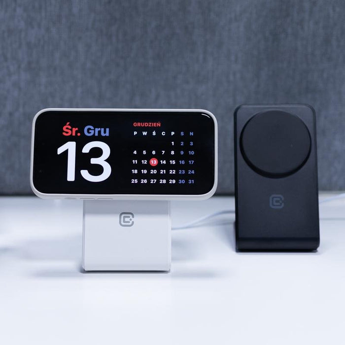 EAN 5904310703543 - Crong MagSpot Stand - 2-in-1 drahtloses Ladegerät mit MagSafe für iPhone und AirPods (schwarz) Smartphone imagen 11