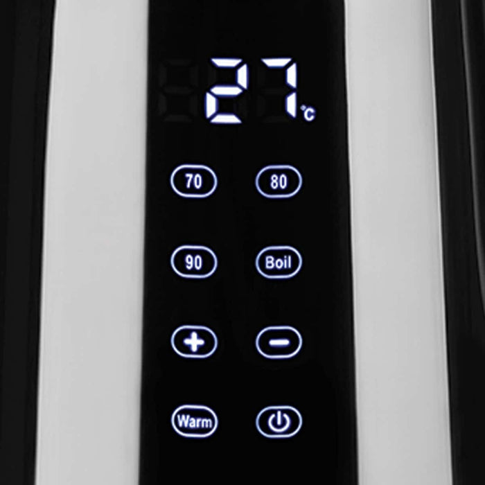 EAN 5608475034114 - Haeger EK-DIG.028A tetera eléctrica 1,7 L 2200 W Negro, Acero inoxidable, Transparente imagen 3