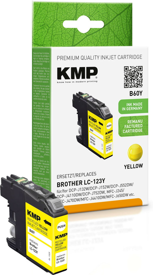EAN 4011324370867 - KMP B60Y cartucho de tinta 1 pieza(s) Compatible Amarillo imagen 1
