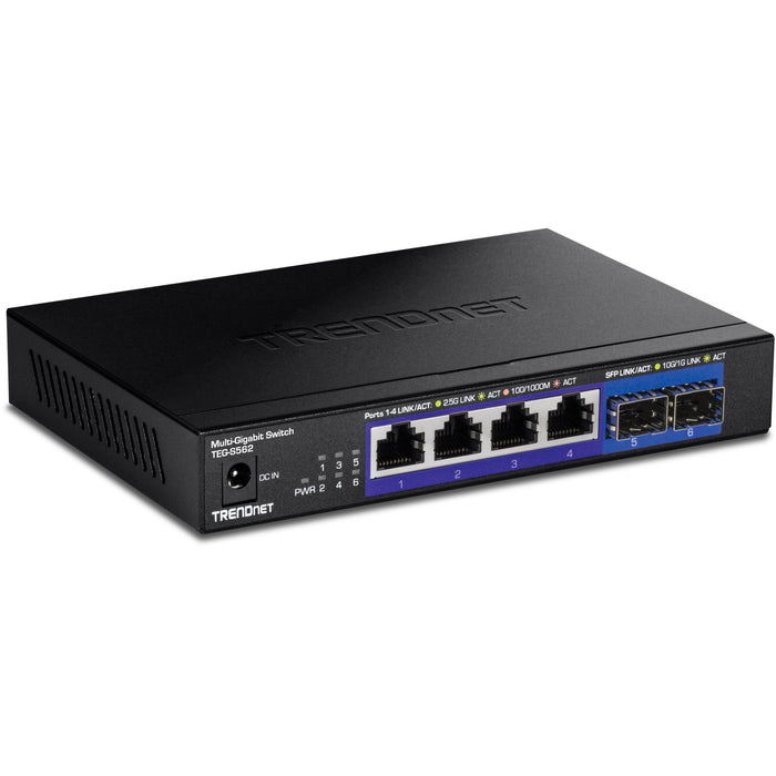 EAN 0710931141061 - Trendnet TEG-S562 switch No administrado 2.5G Ethernet (100/1000/2500) Negro imagen 1