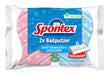 EAN 4008508464009 - Spontex 4008508464009 esponja Azul, Rosa 2 pieza(s) imagen 1