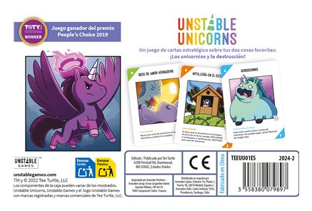 EAN 3558380079897 - Asmodee TEEUU01ES juego de tablero Unstable Unicorns Juego De Cartas Estrategia imagen 3