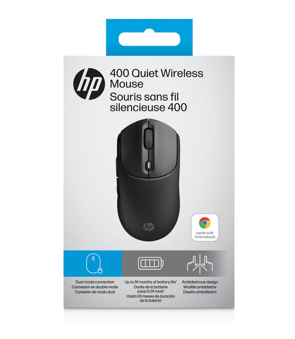 EAN 0198701895169 - HP 400 Quiet Black Wireless Mouse ratón Hogar Ambidextro RF Wireless + Bluetooth 6000 DPI imagen 10