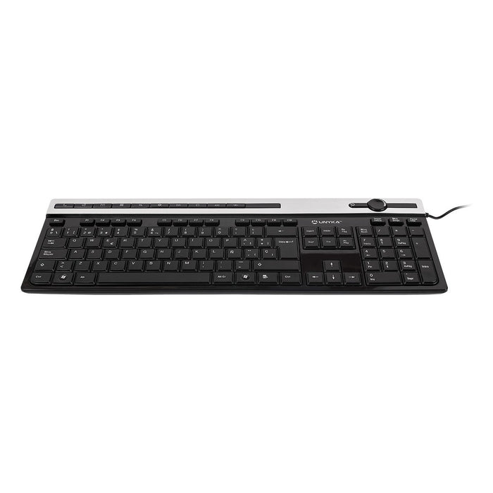 EAN 6940533541943 - UNYKAch A 2930 teclado Hogar USB QWERTY Negro, Plata imagen 2