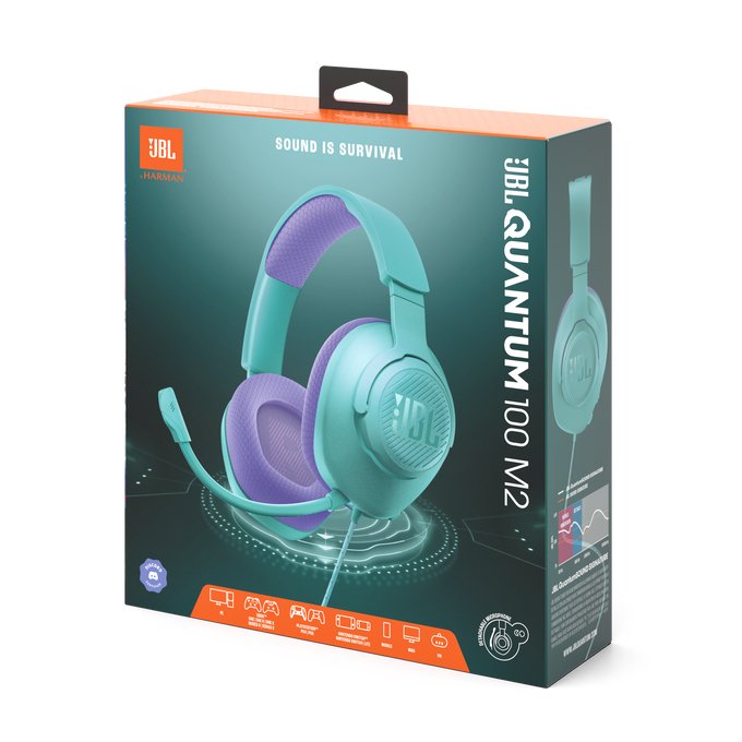 EAN 1200130015533 - JBL Quantum 100M2 Auriculares Alámbrico Diadema Juego Cian imagen 8