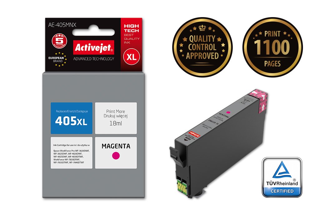 EAN 5901443115755 - Activejet AE-405MNX cartucho de tinta 1 pieza(s) Compatible Alto rendimiento (XL) Magenta imagen 2