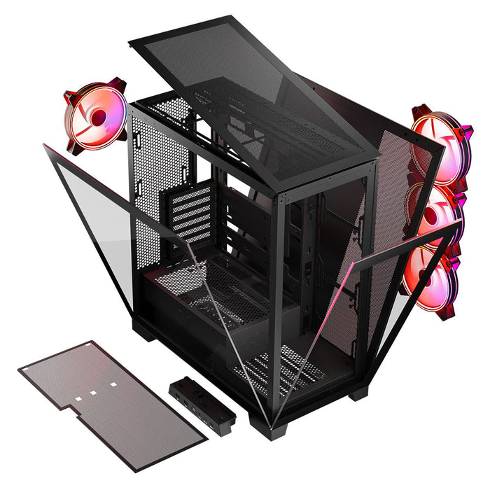 EAN 5903560981282 - Modecom Volcano SPACE APEX ARGB MIDI USB 3.0 X 2 CYPE-C - AT Midi Tower Negro imagen 3