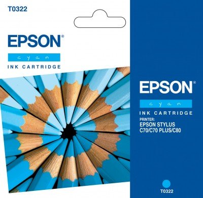 EAN 10343837355 - Epson Pencils T0322 cartucho de tinta 1 pieza(s) Original Cian imagen 6