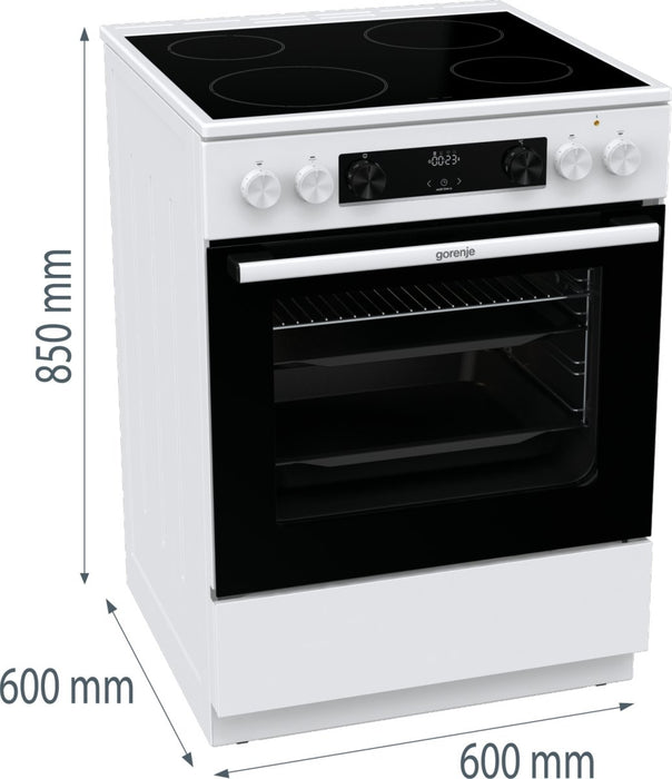 EAN 3838782636622 - Gorenje GEC6C40WD Cocina independiente Eléctrico Cerámico Negro, Blanco imagen 8