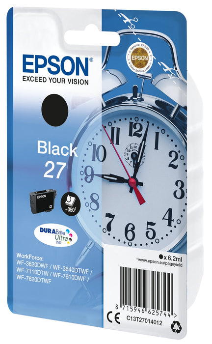 EAN 8715946626826 - Epson Alarm clock C13T27014012 cartucho de tinta 1 pieza(s) Original Rendimiento estándar Negro imagen 2