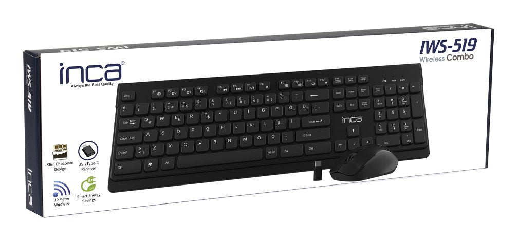 EAN 8681949010484 - Inca IWS-519 teclado Ratón incluido Oficina RF inalámbrico Negro imagen 7