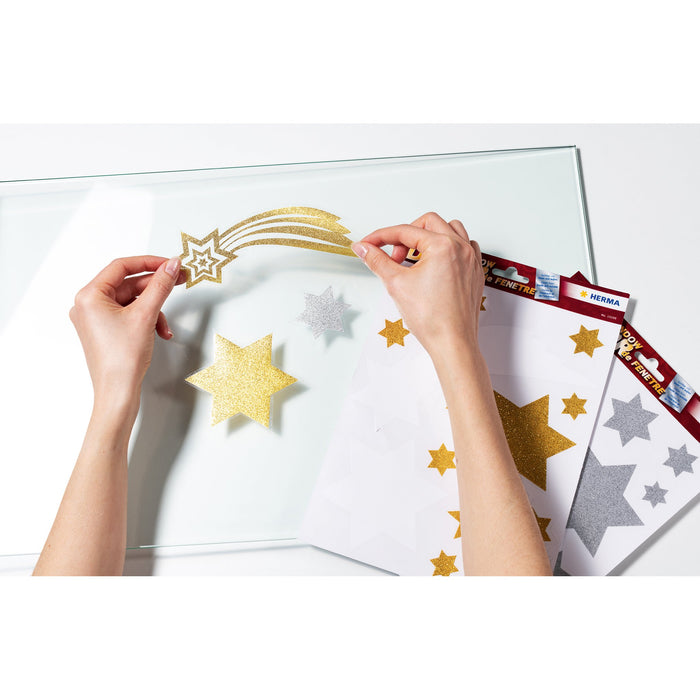 EAN 4008705151092 - HERMA 15109 etiqueta decorativa engomada Película Oro Desmontable 14 pieza(s) imagen 6