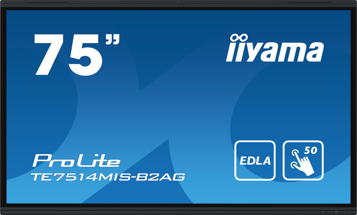 EAN 4948570124039 - iiyama PROLITE TE7514MIS-B2AG Pantalla plana para señalización digital 190,5 cm (75") LCD Wifi 435 cd / m imagen 1